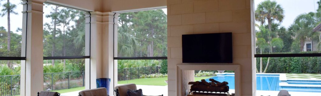 FeneteX insect screens enclosing a residential patio