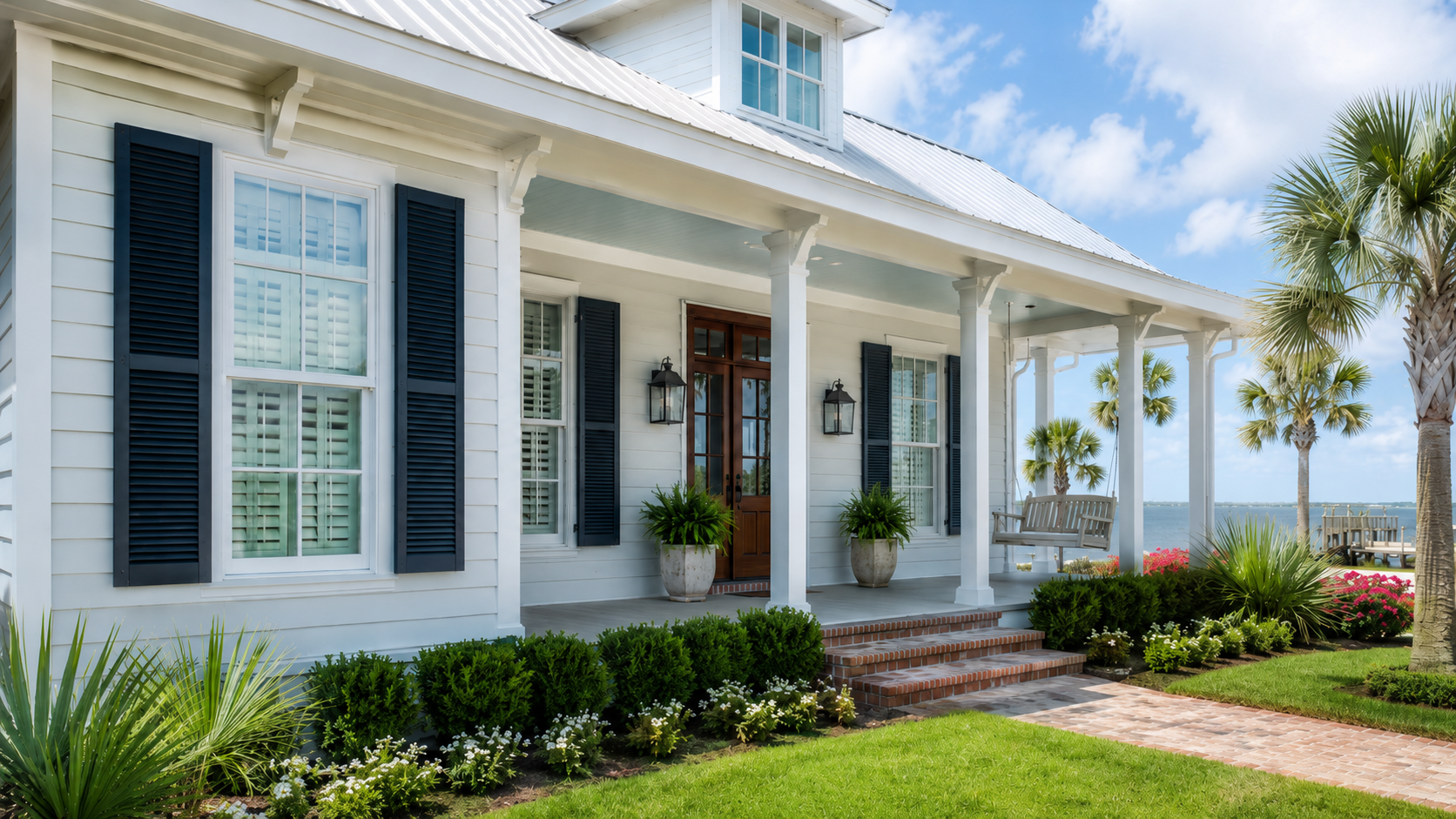 Colonial Shutters on a House