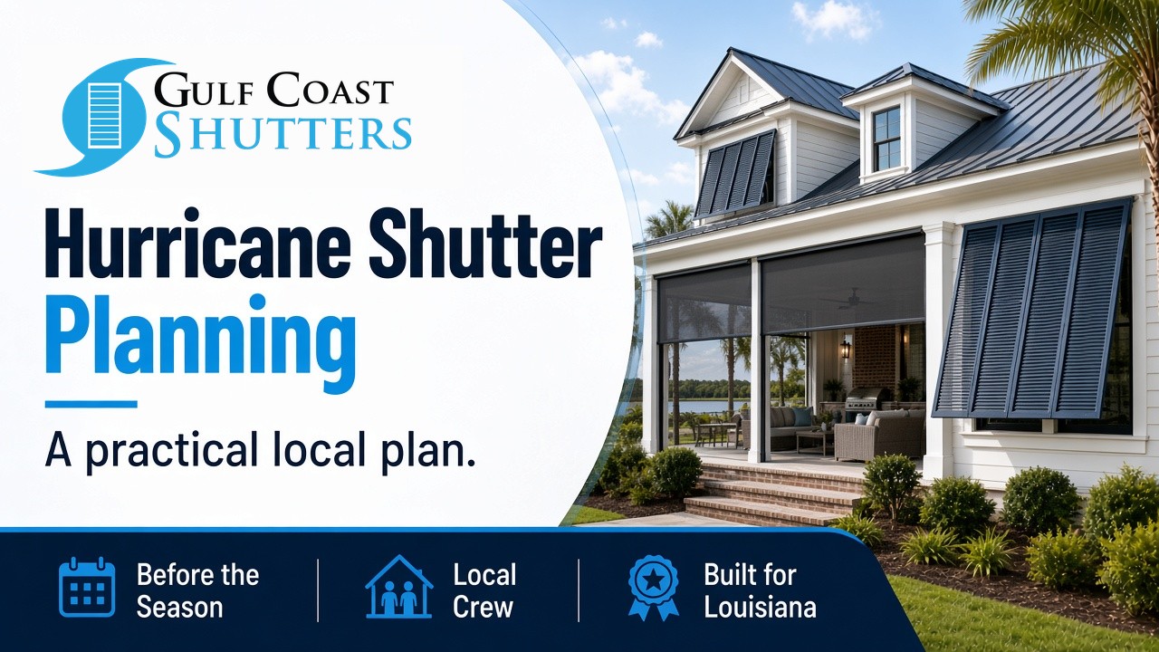Hurricane Shutter Planning: a practical local plan